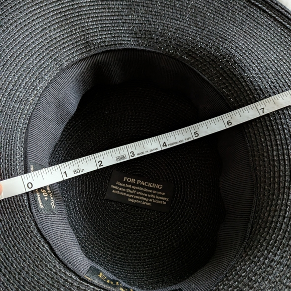 Eric Javits Black Straw Hat🖤 - Picture 6 of 7